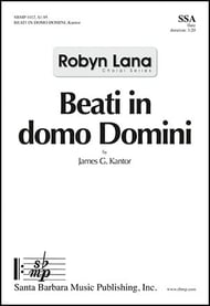 Beati In Domo Domini SSA choral sheet music cover Thumbnail